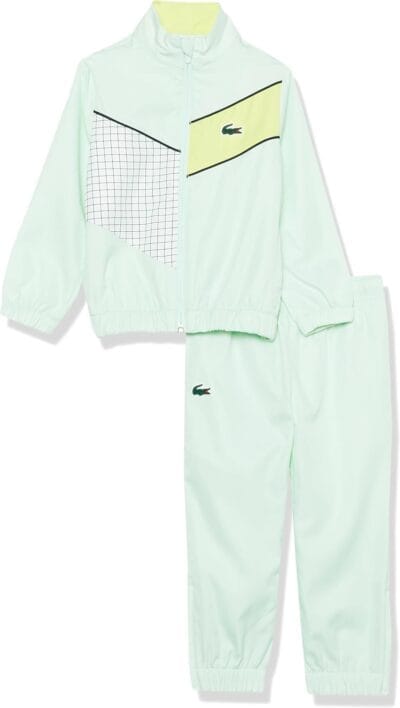 Lacoste Boys' Colorblock Tennis Sweatsuit - Athletic Tracksuit Set - Sizes 4-16