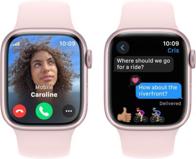 Renewed Apple Watch Series 9 (GPS + Cellular) 41mm Pink Aluminum - Pink Sport Band (S/M) - Excellent Condition - Image 4