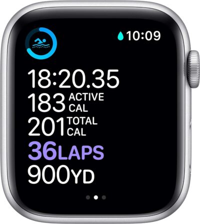 Renewed Apple Watch Series 6 (GPS, 44mm) Silver Aluminum - White Sport Band - Image 4