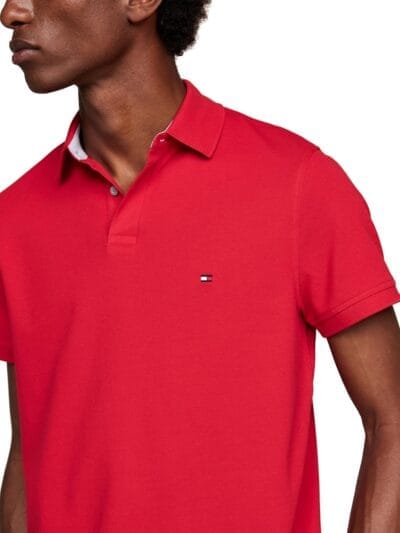 Tommy Hilfiger Men's Slim Fit Stretch Polo Shirt - Organic Cotton Pique - Image 2