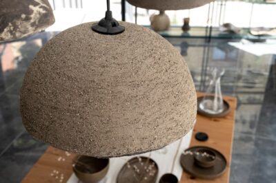 Wabi Sabi Stone Texture Pendant Light - Handmade Ceramic Chandelier for Kitchen Island - Image 3