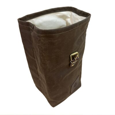 Bushcraft Lunch Bag - Oilskin Canvas Insulated Food Carrier - Waxed Canvas Lunchbox for Outdoor Adventures - Image 5