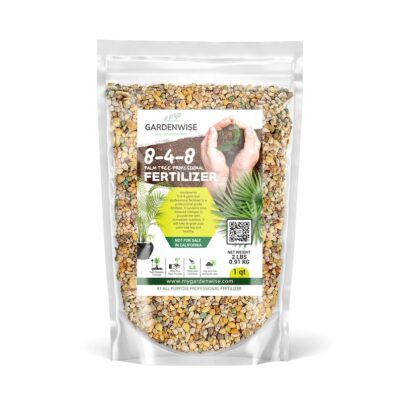 Gardenwise Palm Tree Fertilizer 8-4-8 - Professional Plant Food for Indoor & Outdoor Palms - 4lb